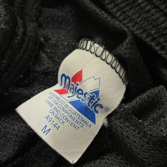 Vintage Houston Astros Majestic Black Mesh Athletic Shorts Size Medium - Picture 4 of 6